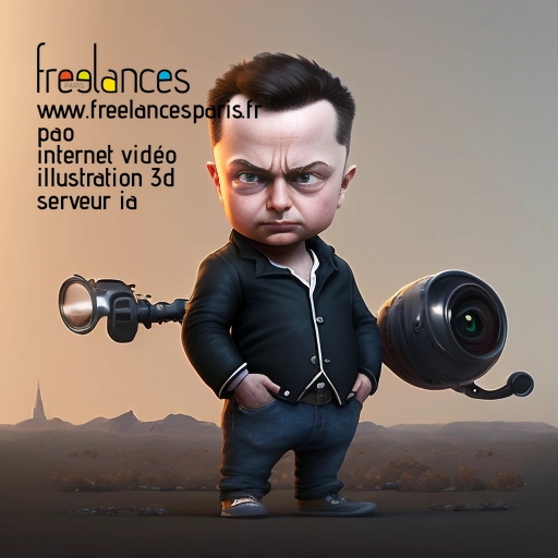 Pao mise en page internet vidéo illustration 3d serveur image IA générative AI freelance paris studio de création magazines 95ILKDK1